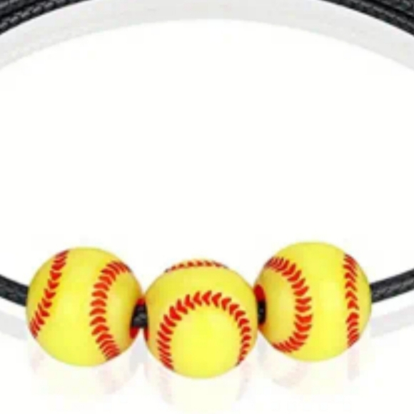 Softball Adjustable Rope Bracelet - Picture 4 of 4
